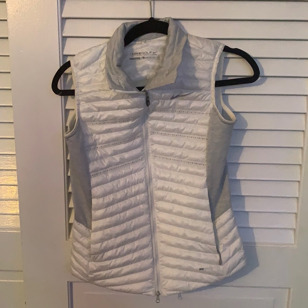 Nike Aeroloft white vest, size- XS